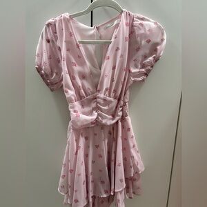 XS Altar'd State Light Pink Floral romper!!